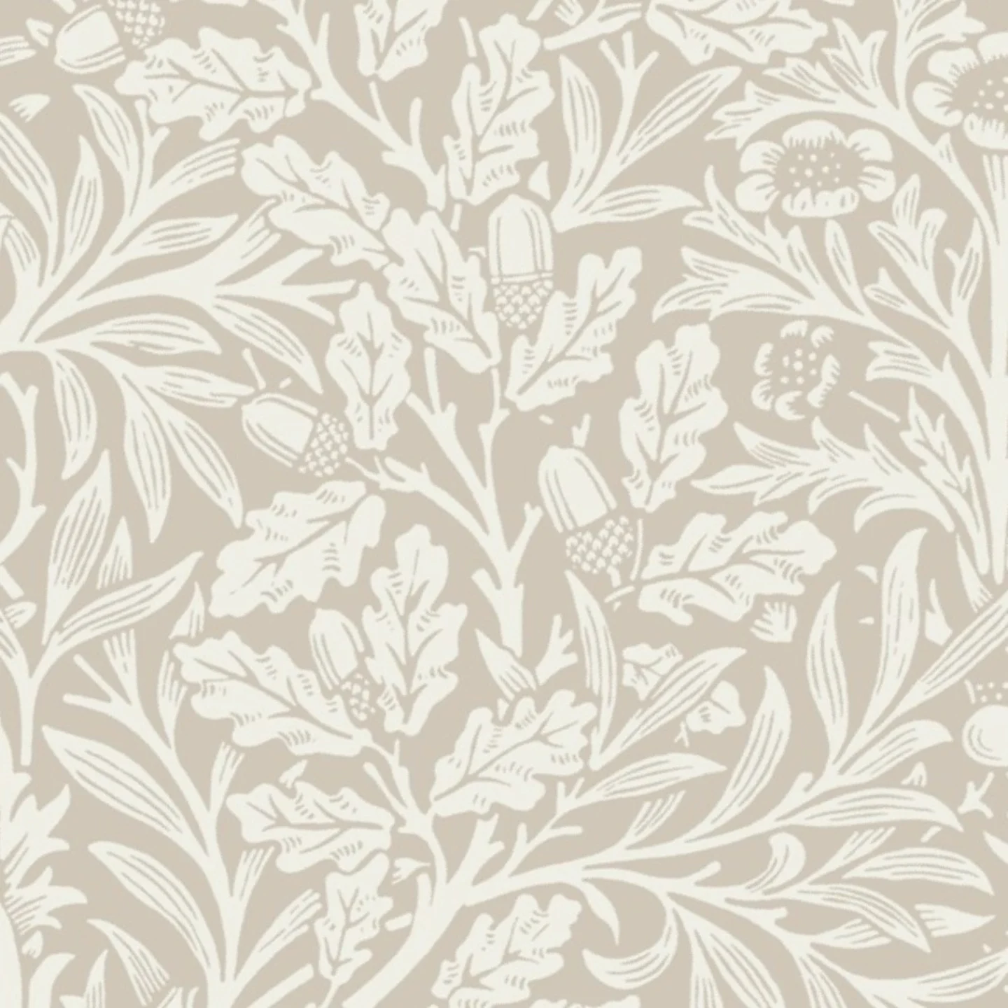 ACORN IN DOVE AND LINEN (Arts & Crafts Neutrals) - WILLIAM MORRIS by salvagescapes
